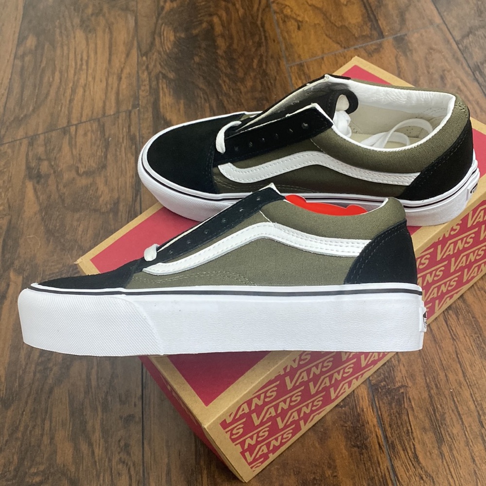 PLATFORM VANS OLD SKOOL BRAND 🔥 NEW - Picture 2 of 7